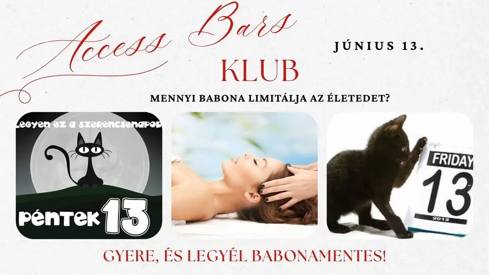 Access Bars Klub-csere és kipróbálás péntek 13.-án!!!
